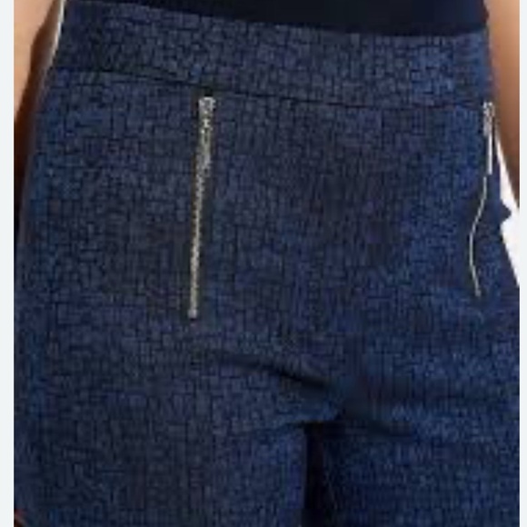 Josef Ribkoff Crop Pant With Zip Accents, 2 Back Pockets, Stretch Waist, Sz4 - Picture 7 of 8